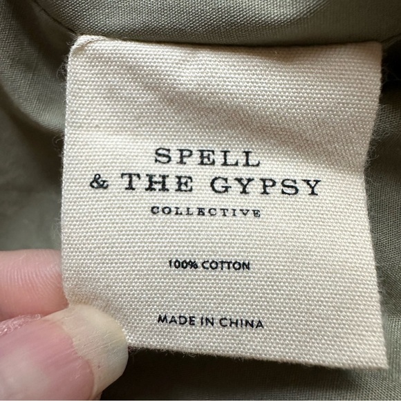 Spell and the Gypsy Collective Eagleback Matinee Jacket NWT KHAKI ARMY GREEN S - Picture 13 of 16